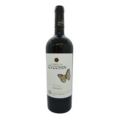 Vino orgánico MALBEC Familia CECCHIN 750 ml.