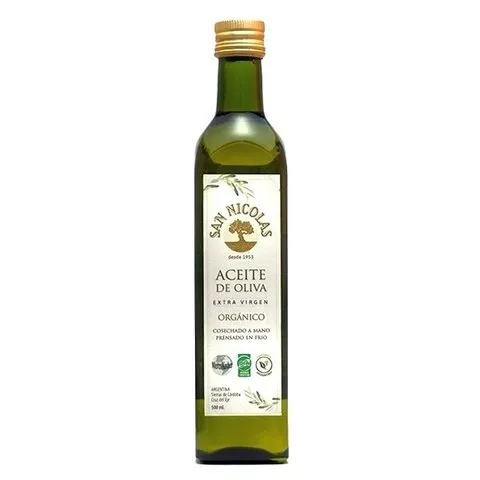 Aceite de Oliva Orgánico San Nicolás 500 ml. (fraccionado)