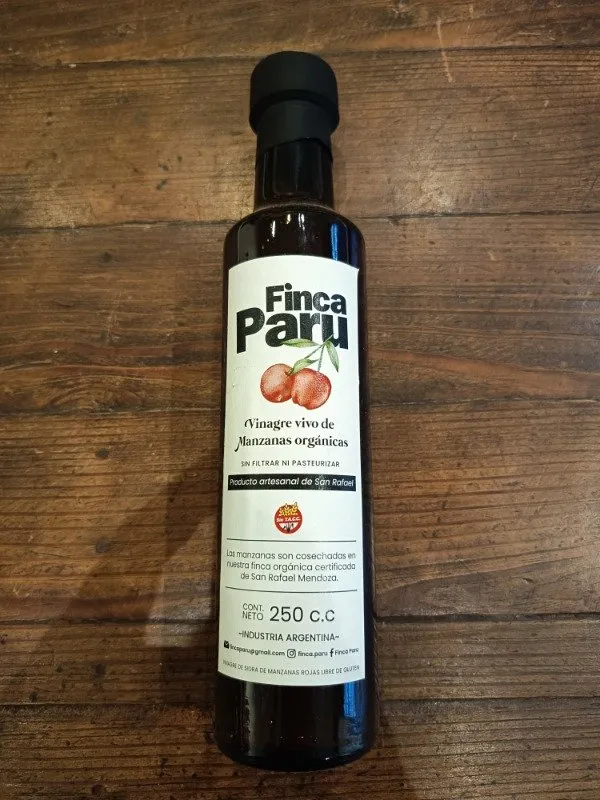 Vinagre Vivo de Manzana Orgánica 250 ml.